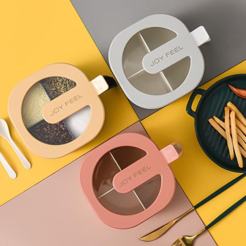 Spice Box 4 in 1- Masala Box - Spice Containers - Kitchen Spice Box - kitchen spice containers