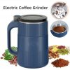 Electric Coffee Grinder, Household Small Powder Grinding Machine, Stainless Steel Electric Spice Grinder Fine Powder Grinder Coffee