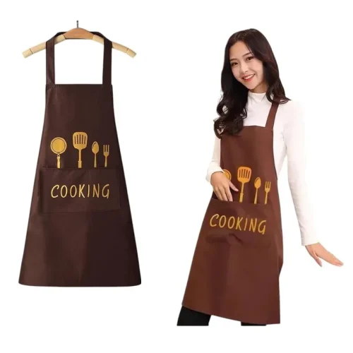 রান্নাঘর রান্নার অ্যাপ্রোন, জলরোধী এবং তেল-বিরোধী পলিয়েস্টার রান্নাঘর অ্যাপ্রোন, শেফ রান্নার জন্য রেস্তোরাঁ অ্যাপ্রোন