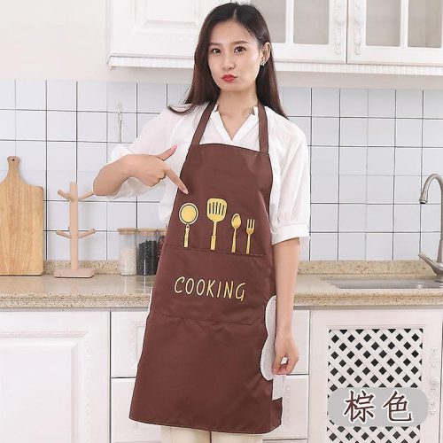 রান্নাঘর রান্নার অ্যাপ্রোন, জলরোধী এবং তেল-বিরোধী পলিয়েস্টার রান্নাঘর অ্যাপ্রোন, শেফ রান্নার জন্য রেস্তোরাঁ অ্যাপ্রোন
