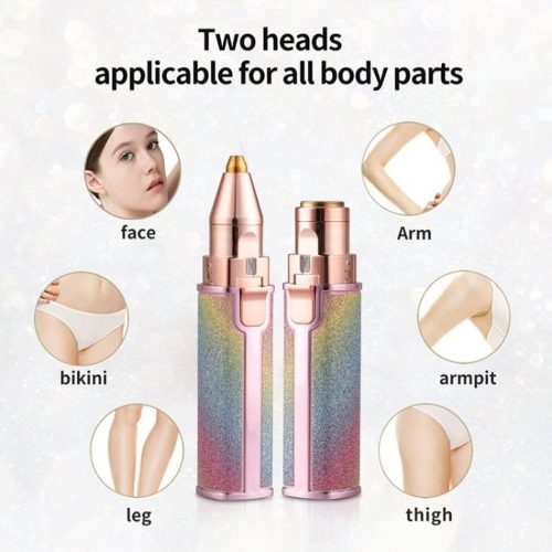 ২ ইন ১ ইলেকট্রিক আইব্রো ট্রিমার, ব্লোলেস ফেসিয়াল হেয়ার রিমুভার