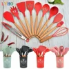 12 Pcs Silicone Kitchen Spoon Set