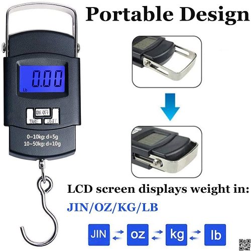 e9876951-d0bd-4d3f-a53e-9b539f8fc702 Digital Hanging Weight Scale, Portable Hanging Electronic Hook Scale
