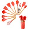 12 Pcs Silicone Kitchen Spoon Set