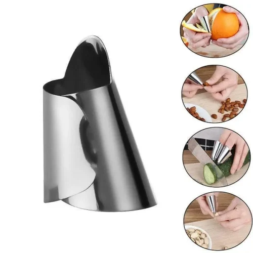 1b6e152b-cbf0-4905-b923-027d07552193 2Pcs Stainless Steel Finger Guard Kitchen Tools, Nail Protector Safe Chopping Kitchen Tools