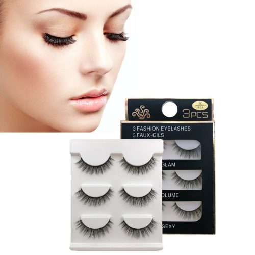 3D Fake Eyelash, False Eyelashes, Natural Look Eyelash for Makeup