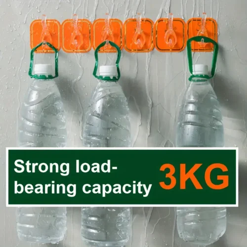 6Pcs Self Adhesive Hook Key Storage Hanger for Kitchen Bathroom Door Wall