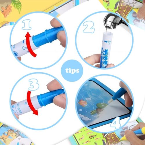 Magical Water Drawing Book, Magic Water Colouring Book