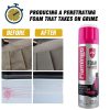 Flamingo Multi-Purpose Foam Cleaner with Brush– 650 ml, Dry Wash Foam Cleaner Spray