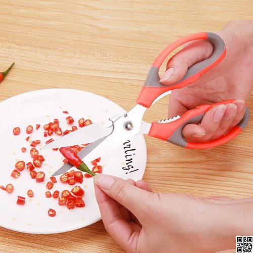 রান্নাঘরের কাঁচি, মাল্টি ফাংশন রান্নাঘরের কাঁচি ধারালো হাড় কাটার স্টেইনলেস স্টিলের রান্নাঘরের কাঁচি