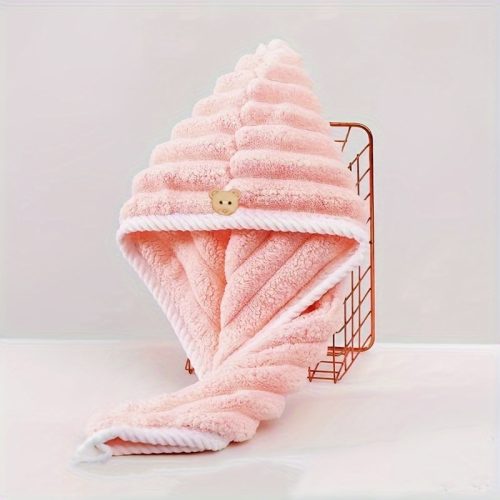 সুপার অ্যাবসর্বেন্ট, দ্রুত শুকানোর চুলের তোয়ালে, মাইক্রোফাইবার হেয়ার ড্রাই ক্যাপ