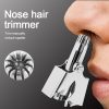 Nose Ear Hair Trimmer Manual Stainless Steel, Shaving And Unwanted Hair Removal Tool