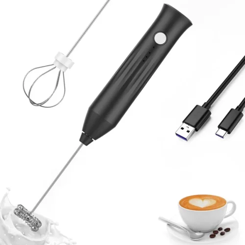 Rechargeable Drink Frother, Portable Hand Blender For Lassi, Milk, Coffee, Egg Beater Mixer - Coffee Mixer. রিচার্জেবল ড্রিংক ফ্রদার, লস্যি, দুধ, কফি, ডিম বিটার মিক্সারের জন্য পোর্টেবল হ্যান্ড ব্লেন্ডার - কফি মিক্সার