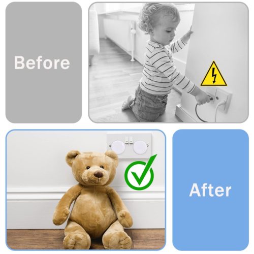 বেবি সেফটি ইলেকট্রিক্যাল সকেট কভার-১০ পিসি সেট, মাল্টিপ্লাগ সেফটি গার্ড, ইলেকট্রিক সকেট প্লাগ প্রোটেক্টর