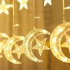 Big Star Curtain String Decoration Light-Golden