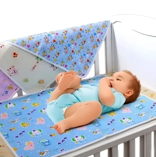 Baby Urine Mat (L 53cm-70cm), New Born Baby Waterproof, Reusable And Washable Urine Pad