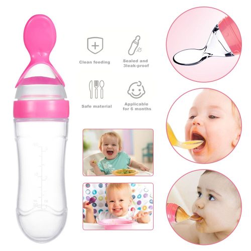Silicone spoon feeder for baby 1pcs