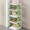 500ae42a-9e07-46c1-9430-0db48b5a4d5e 5 Layer Foldable Shoe Rack Organizer, Smart Foldable Shoe Rack