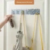 6Pcs Self Adhesive Hook Key Storage Hanger for Kitchen Bathroom Door Wall