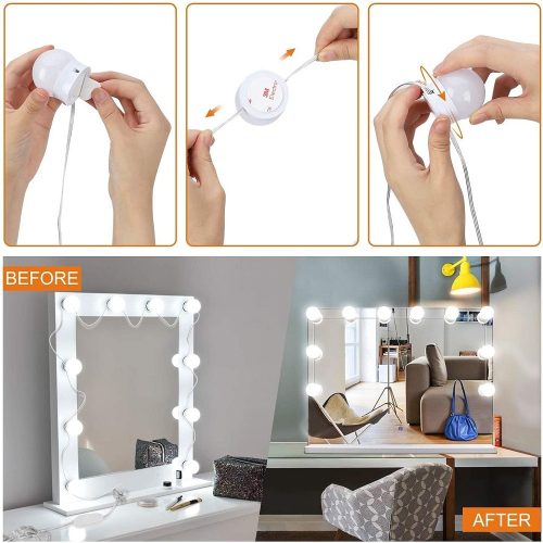 LED Vanity Mirror Lamp 3 Mode Makeup Light, Hollywood Vanity Dressing Room Mirror Light