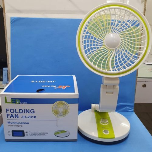 Rechargeable Folding Fan With LED Light, LR Fan