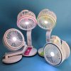 Rechargeable Folding Fan With LED Light, LR Fan
