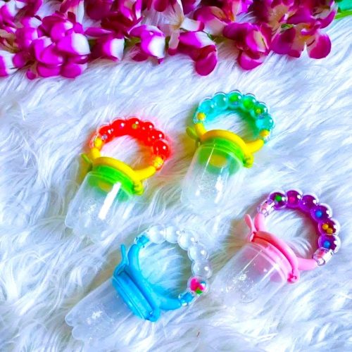 নতুন বেবি ফুড ফিডার আরামের টিথার ফ্রেশ ফলের সবজি মাংস খাওয়ার জন্য