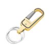 Omuda Hook Locking Double Rings Metal Key Holder for Car, Motorcycle, Bike, Home, Office - Nice key Ring - style key Ring - Good key Ring - Stainless Steel Key Ring, Men's Fashion Key Chain Gift