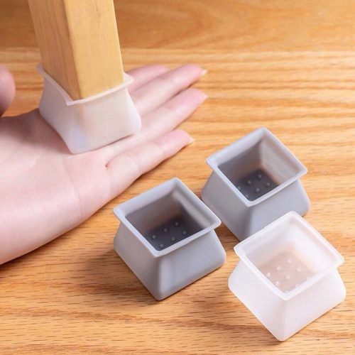 Silicone Chair Leg Square Caps 4Pcs/set