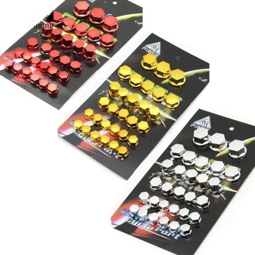30Pcs Motorcycle Screw Nut Bolt Cap Cover Modification Decorative Universal Frame Sliders Sleeve Muff For Bike, motorcycles, electric motorcycles, scooters