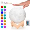 3D Moon Lamp 16 Colors With Remote Control