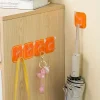 6Pcs Self Adhesive Hook Key Storage Hanger for Kitchen Bathroom Door Wall