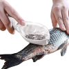 Plastic Fish Scales Remover Fast Cleaning Fish Skin Descaler With Cap