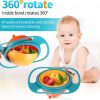 Gyro Bowl 360 Degree Rotating Bowl with Lid for Baby Feeding Bowl
