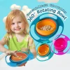 Gyro Bowl 360 Degree Rotating Bowl with Lid for Baby Feeding Bowl