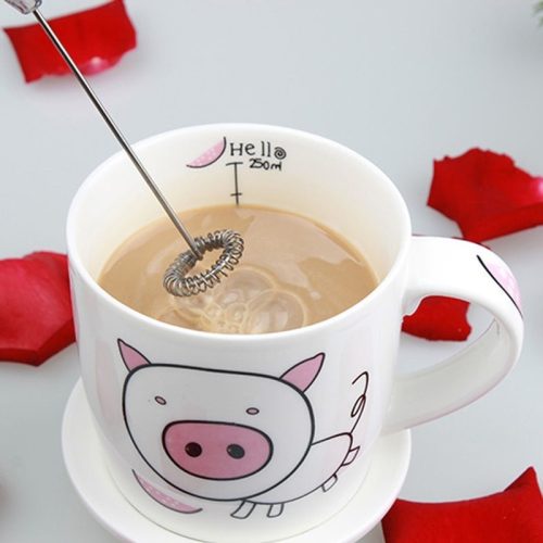 Mini Drink Frother, Portable Hand Blender For Lassi, Milk, Coffee, Egg Beater Mixer - Coffee Mixer