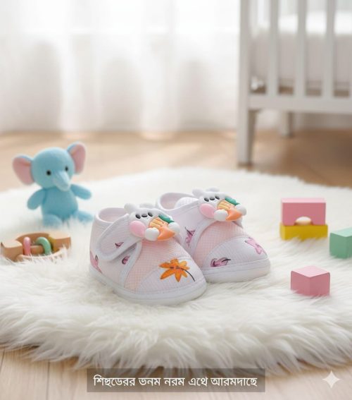 Newborn Baby Cotton Soft Shoes, I Love Baby Shoe For (0- 12 Months)