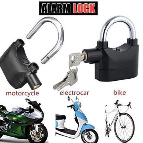 75efa515-d0b5-4f6a-bd20-0fe09eccddc3 Security Alarm Lock for Bike, shop, Garage and Door, Anti-Thief Security Siren Alarm Padlock