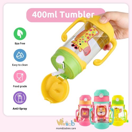 400ml Cartoon Water Bottle, Mum Pot,