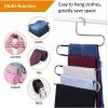 5 Layers Stainless Steel S Shape Multifunctional Clothes Hanger