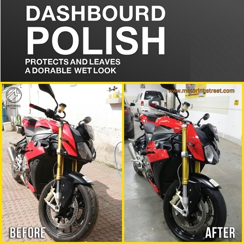 Flamingo Dashboard Polish Lemon- 450 ml, Car Motorcycle, Plastic, Rubber, Wood, Leather Goods Shiny Spray Polish