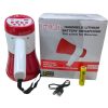 Hand Mike Speaker - Hand Mic, Handheld Megaphone with Recorder USB and Memory Card Input for Announcing; Talk; Record; Play; Siren; Music with Battery and Charger
