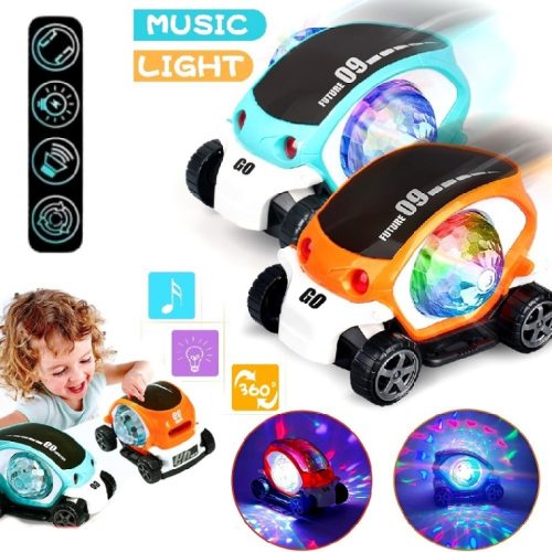 09 Future Car Rotate 360° with Flashing Light & Music 3D Electric Toy Cars for Kids. Didai 09 Future Car
