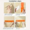6Pcs Self Adhesive Hook Key Storage Hanger for Kitchen Bathroom Door Wall