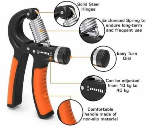 Hand gripper, hand gripper 60kg, hand gripper adjustable, hand gripper adjustable 60 kg, hand gripper for gym, hand gripper for exercise