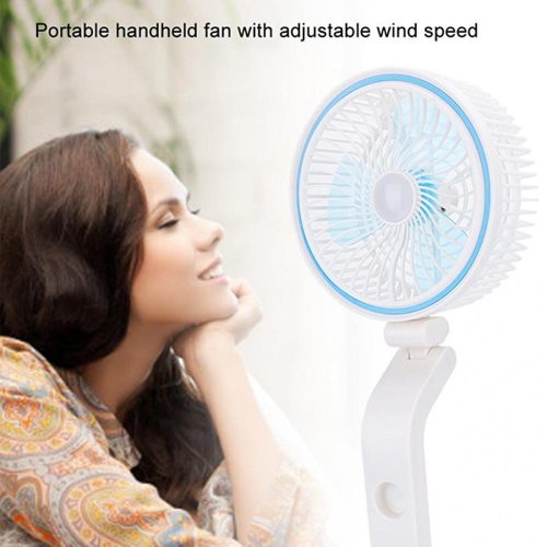 Rechargeable Folding Fan With LED Light, LR Fan