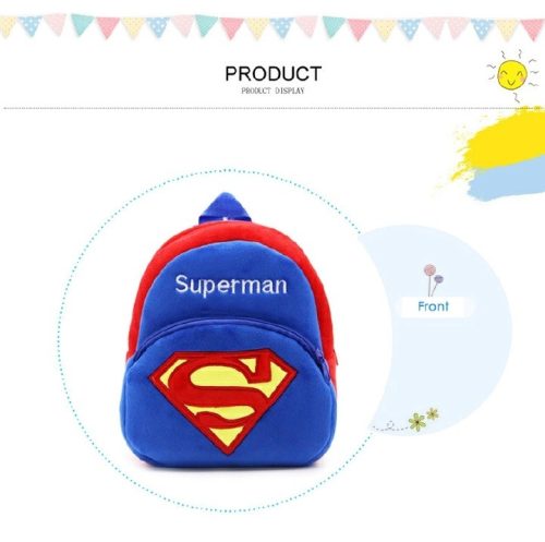 Superman cartoon backpack, baby cartoon school backpack, Kids Mini Bag