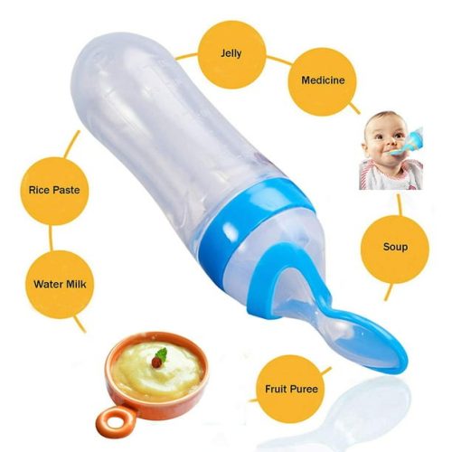 Silicone spoon feeder for baby 1pcs