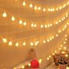 20 led Ball shape Fairy Lights, warm white snow ball Waterproof Decorative Fairy Lights 20 pieces set - Room Decoration Light