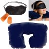 Travel Selection 3 in 1 with Comfort Neck Pillow Sleeping Eye Mask & Travel Earplug Set